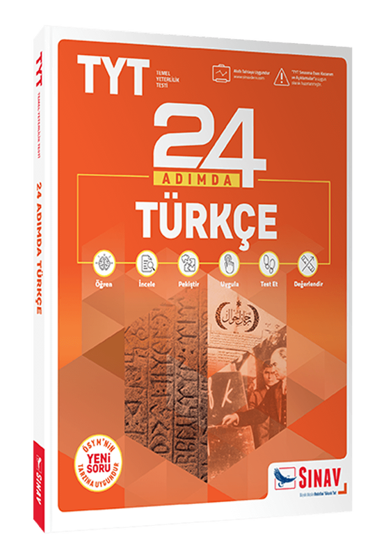 Sınav Yayınları TYT Türkçe 24 Adımda Konu Anlatımlı Soru Bankası